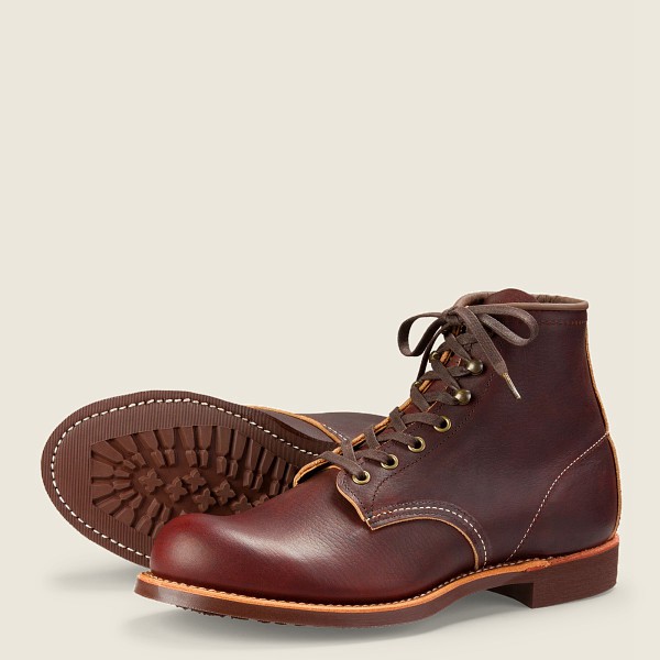 Bottes Red Wing Heritage - Blacksmith - 6-Inch Oil-Slick Cuir - Marron Foncé - Homme 560UMZYRB